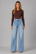 STRAIGHT-LEG WASHED JEANS