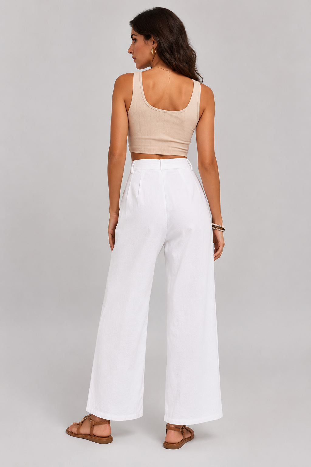 WIDE-LEG CASUAL PANTS